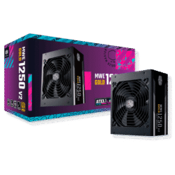 Cooler Master MWE Gold 1250 V2 ATX3.1 Fully Modular PSU - 1250W, 80+ Gold, Quiet 140mm FDB Fan, 2 EPS Connectors, High Temperature Resilience