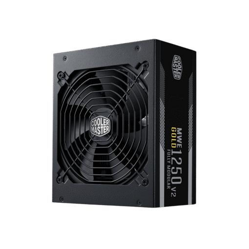 Cooler Master MWE Gold 1250 V2 ATX3.1 Fully Modular PSU - 1250W, 80+ Gold, Quiet 140mm FDB Fan, 2 EPS Connectors, High Temperature Resilience