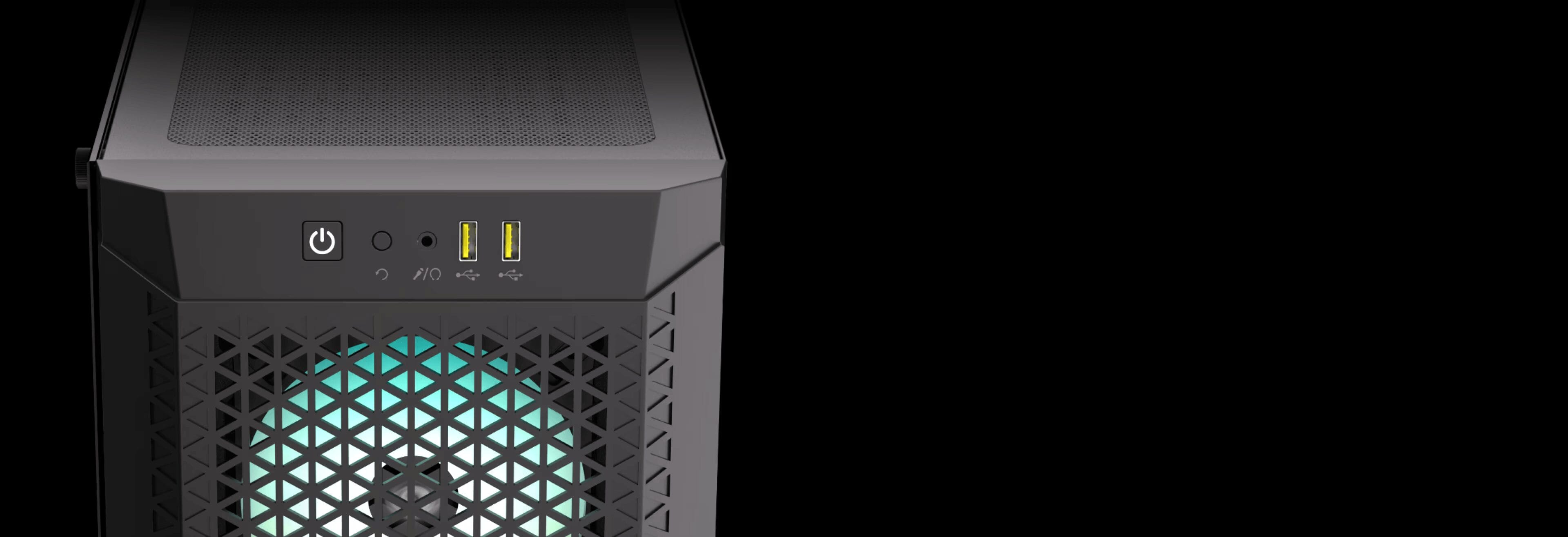 CORSAIR 480T RGB Airflow Tempered Glass Mid-Tower Case 32 Panel5 background