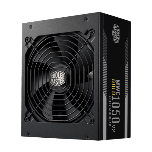 Cooler Master MWE Gold 1050 V2 ATX3.0 Fully Modular PSU - 1050W, 80+ Gold, Quiet 140mm FDB Fan, 2 EPS Connectors, High Temperature Resilience
