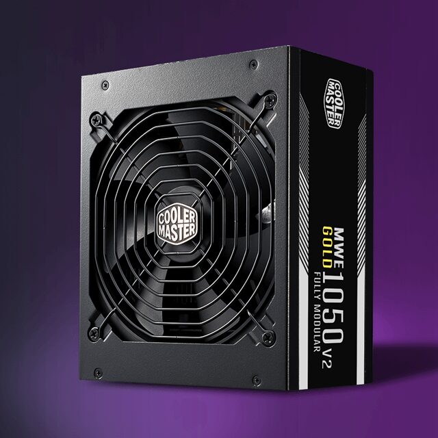 Cooler Master MWE Gold 1050 V2 ATX3.0 Fully Modular PSU - 1050W, 80+ Gold, Quiet 140mm FDB Fan, 2 EPS Connectors, High Temperature Resilience 49 mwe gold 1050 v2 atx3 main 1 mobile