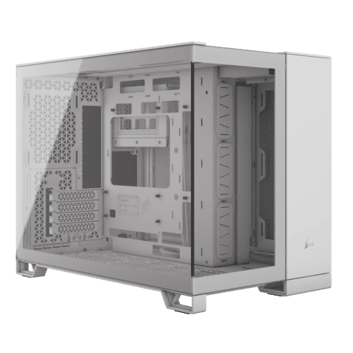 CORSAIR 2500X White - Dual Chamber, Tempered Glass, mATX Mid Tower Case
