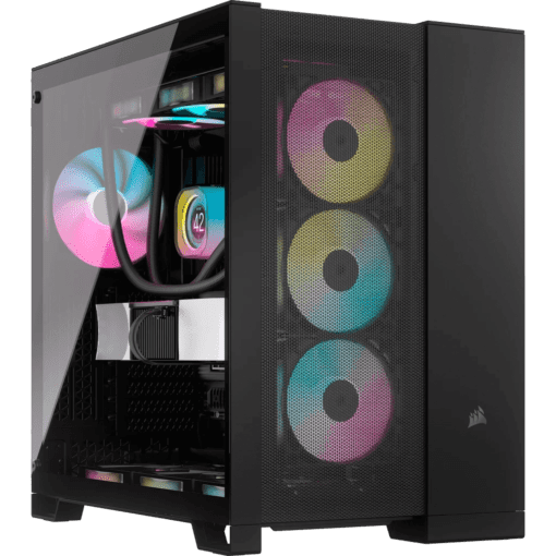CORSAIR 6500D Airflow Black - Dual Chamber, Tempered Glass, Mid Tower ATX Case