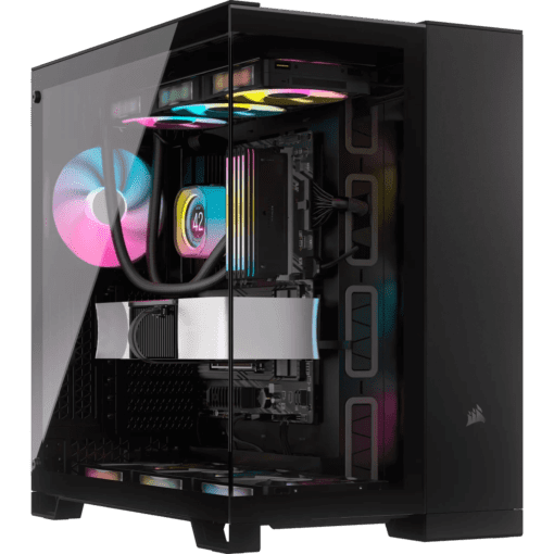 CORSAIR 6500X Black - Dual Chamber, Tempered Glass, Mid Tower ATX Case