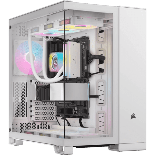 CORSAIR 6500X White - Dual Chamber, Tempered Glass, Mid Tower ATX Case
