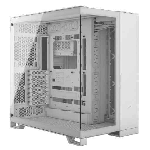 CORSAIR 6500X White - Dual Chamber, Tempered Glass, Mid Tower ATX Case