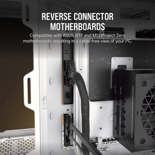 CORSAIR 6500X White - Dual Chamber, Tempered Glass, Mid Tower ATX Case