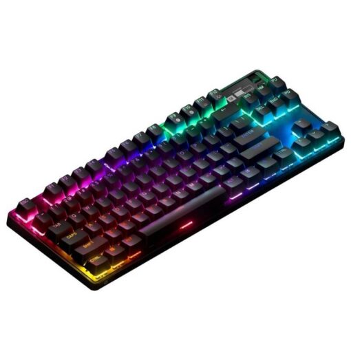 SteelSeries Apex Pro TKL Wireless (2023) Gaming Keyboard - OmniPoint 2.0 Adjustable HyperMagnetic Switches, OLED Smart Display, RGB Backlit, Magnetic Wrist Rest