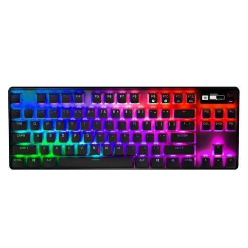 SteelSeries Apex Pro TKL Wireless (2023) Gaming Keyboard - OmniPoint 2.0 Adjustable HyperMagnetic Switches, OLED Smart Display, RGB Backlit, Magnetic Wrist Rest