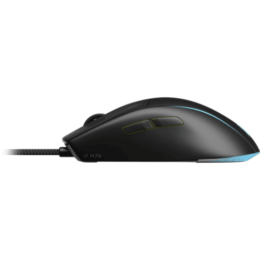 CORSAIR M75 Lightweight RGB Gaming Mouse (AP) - Black, MARKSMAN 26K, Wired USB 2.0 Type-A port connection, iCUE support