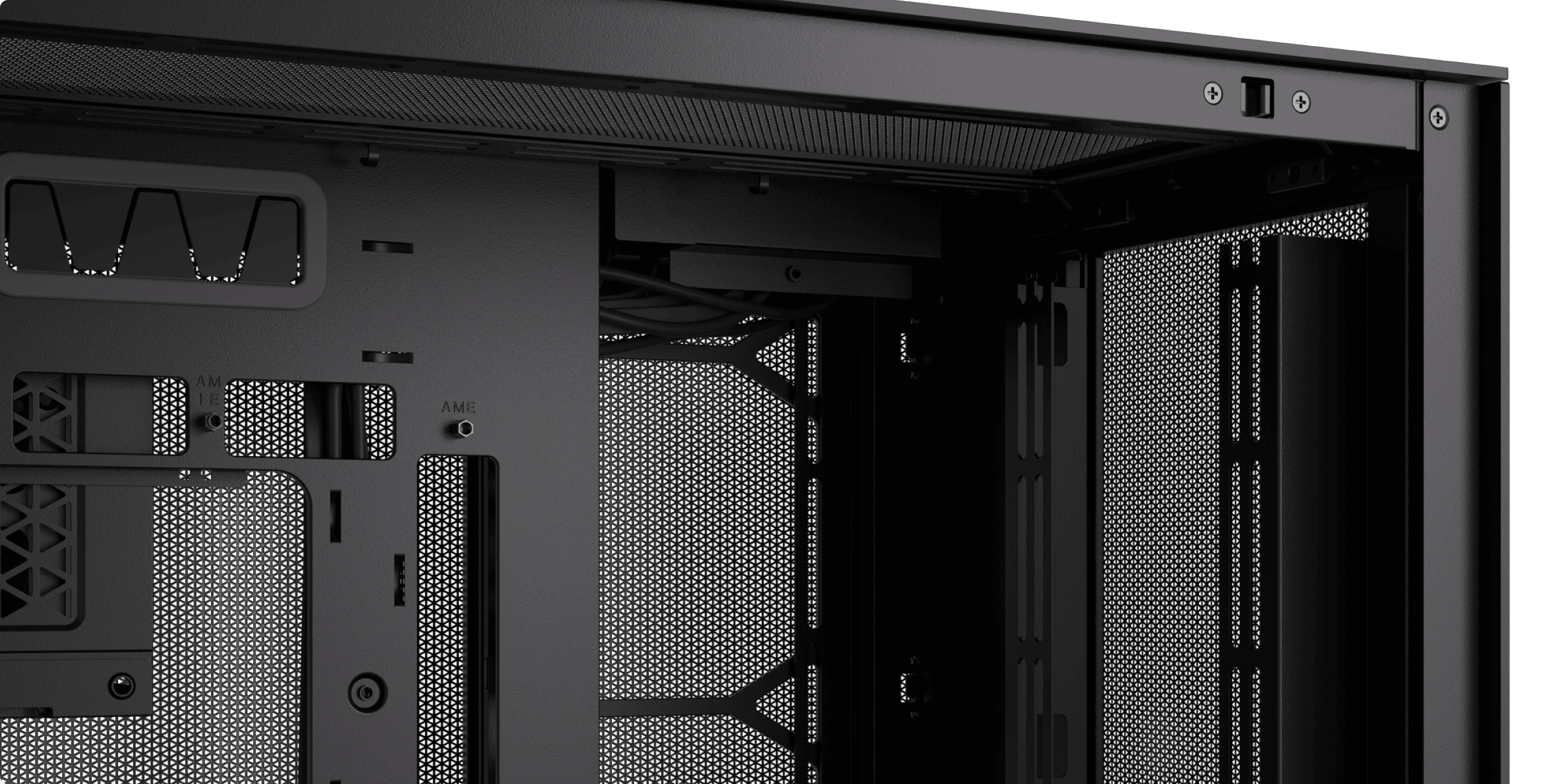 CORSAIR 6500D Airflow Black - Dual Chamber, Tempered Glass, Mid Tower ATX Case 16 Panel08 ImageB 1