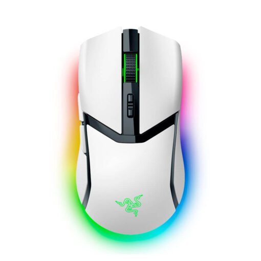 Razer Cobra Pro Wireless White Gaming Mouse - 70g, 30000 dpi, Chroma RGB Lighting, Optical Mouse Switches Gen-3, Bluetooth & USB Type C