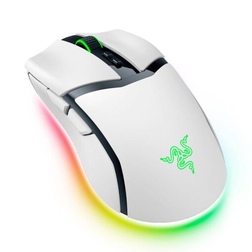 Razer Cobra Pro Wireless White Gaming Mouse - 70g, 30000 dpi, Chroma RGB Lighting, Optical Mouse Switches Gen-3, Bluetooth & USB Type C