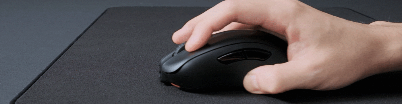 BenQ ZOWIE G-SR III Large Esports Gaming Mouse Pad - Black, 470 x 390 x 3.5 mm 13 Stopping power gif diagram 4
