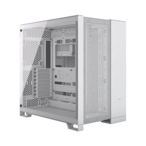 CORSAIR 6500D Airflow White - Dual Chamber, Tempered Glass, Mid Tower ATX Case
