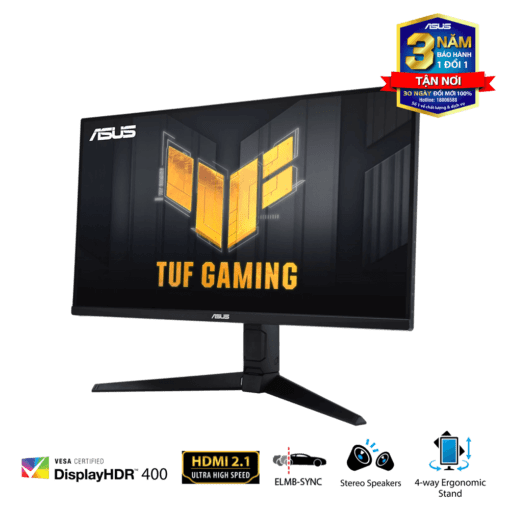 ASUS TUF GAMING VG28UQL1A Gaming Monitor - 28 inch Curved, 4K UHD, 144Hz, IPS, G-Sync Compatible