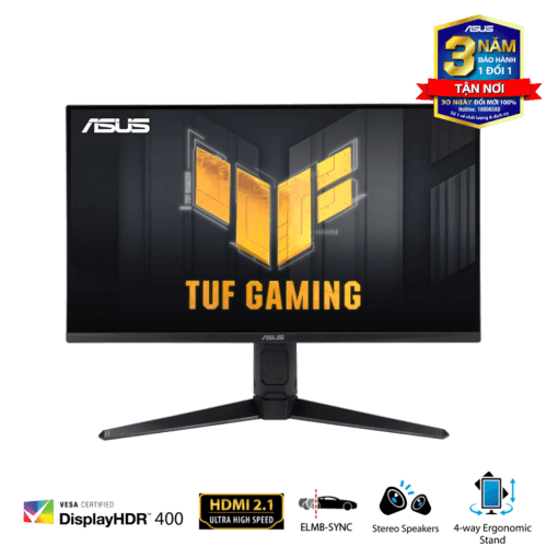 ASUS TUF GAMING VG28UQL1A Gaming Monitor - 28 inch Curved, 4K UHD, 144Hz, IPS, G-Sync Compatible
