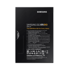 Samsung 870 EVO 2TB SSD - SATA III (MZ-77E2T0BW) 13 vn 870 evo sata 3 2 5 ssd mz 77e2t0bw 539160570