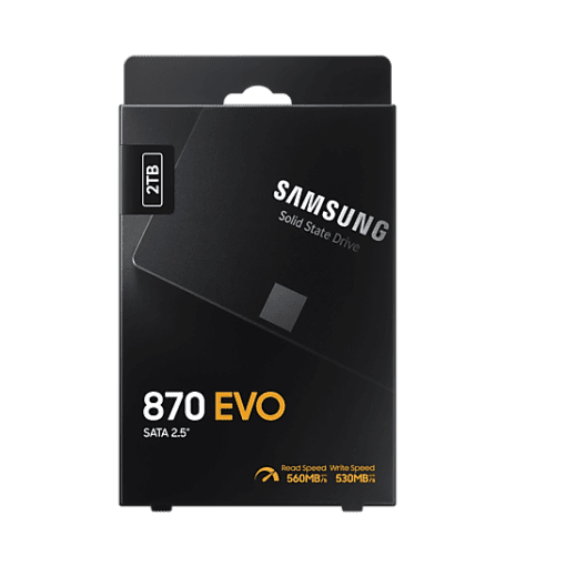 Samsung 870 EVO 2TB SSD - SATA III (MZ-77E2T0BW)