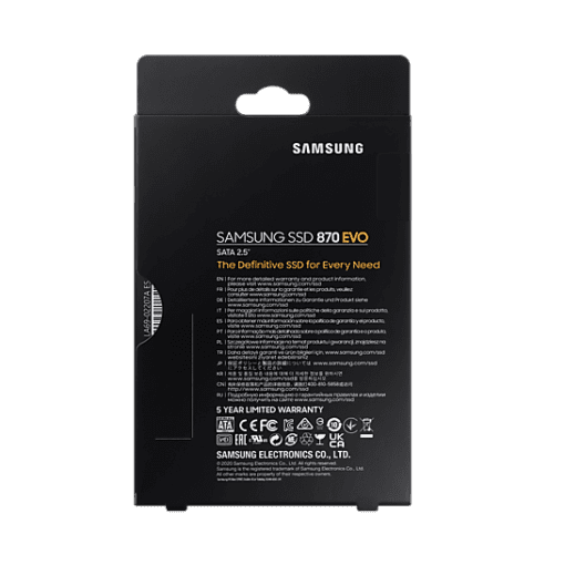 Samsung 870 EVO 2TB SSD - SATA III (MZ-77E2T0BW)