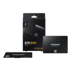 Samsung 870 EVO 2TB SSD - SATA III (MZ-77E2T0BW) 19 vn 870 evo sata 3 2 5 ssd mz 77e2t0bw 539160576