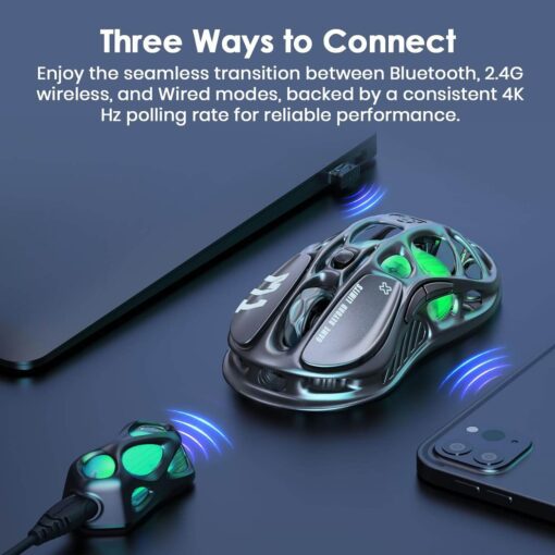 GravaStar Mercury M1 Pro Gunmetal Gray Wireless Gaming Mouse