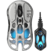 GravaStar Mercury M1 Pro Battle Worn Edition Wireless Gaming Mouse - Silver Mist
