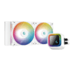 Deepcool LS520 WH AIO Liquid CPU Cooler - White, 240mm Radiator, 2x FC120 A-RGB PWM fans, 4th Gen water pump, AM5-LGA1700 compatible