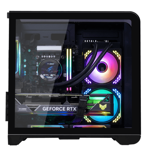 MIK BARBATOS M Black - M-ATX, CURVED GLASS with display screen Case