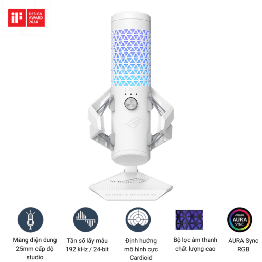 Microphone ASUS ROG Carnyx MoonLight White USB Gaming Microphone