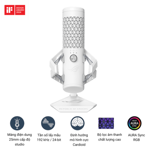 Microphone ASUS ROG Carnyx MoonLight White USB Gaming Microphone