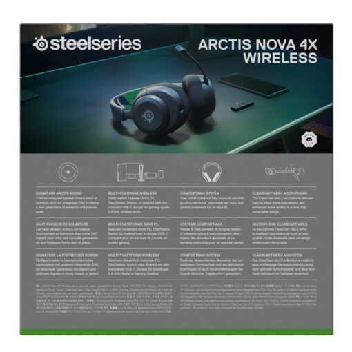 Steelseries Arctis Nova 4X Wireless Gaming Headset – Black