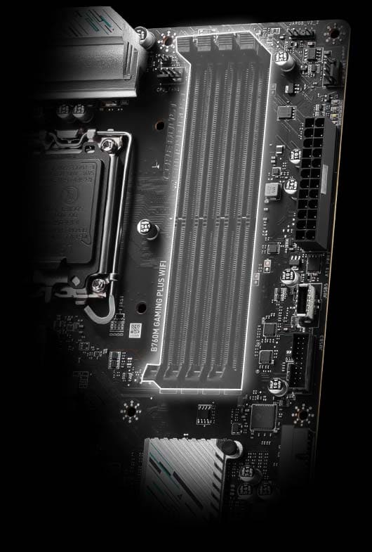 msi b760m gaming plus wifi extension memory