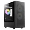 Antec NX Series NX500M ARGB Case - Black, Mesh Front Panel, 3x 120mm ARGB included