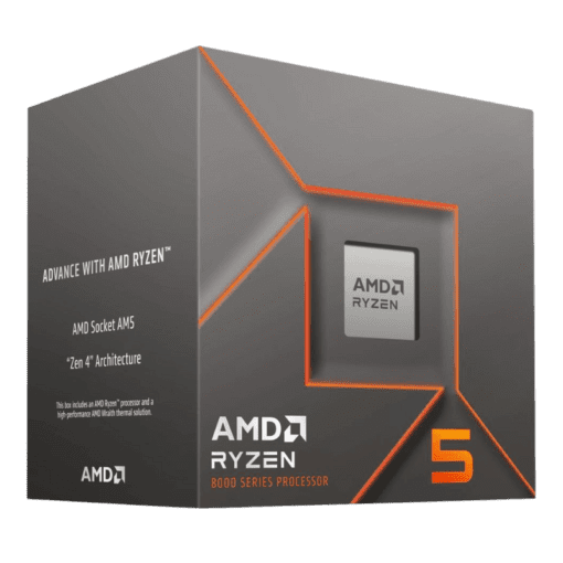 AMD Ryzen 5 8400F Processor - 6C12T, 4.2 GHz Boost 4.7 GHz, AM5 Phoenix Zen 4, PCIe® 4.0, AMD Wraith Stealth