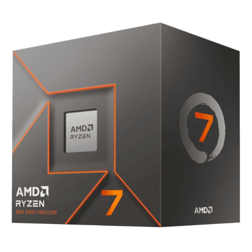 AMD Ryzen 7 8700F Processor - 8C16T, 4.1 GHz Boost 5.0 GHz, AM5 Phoenix Zen 4, PCIe® 4.0, AMD Wraith Stealth, NPU Partial