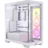 CORSAIR 3500X ARGB White Glass PC Case - Mid-Tower, 3x RS120 ARGB fans, Reverse Connection Motherboard Compatible