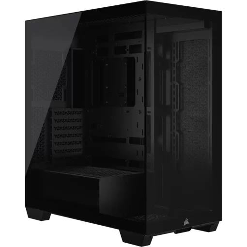 CORSAIR 3500X Black Mid-Tower Glass PC Case - Mid-Tower, Reverse Connection Motherboard Compatible