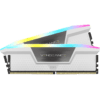 CORSAIR Vengeance RGB White 64GB Memory Kit - White, 64GB (2x32GB) 6000MHz C40 DDR5 (CMH64GX5M2B6000C40W)