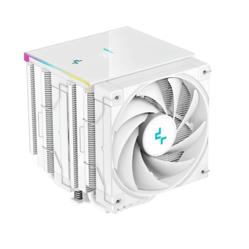 DEEPCOOL AK620 DIGITAL WH High Performance Dual Tower CPU Air Cooler - White, 6 heatpipes, 2x 120mm FDB fans, Intel LGA 1700/AMD AM5 Support