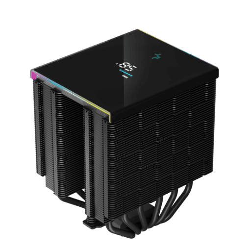 DEEPCOOL AK620 DIGITAL High Performance Dual Tower CPU Air Cooler - Black, 6 heatpipes, 2x 120mm FDB fans, Intel LGA 1700/AMD AM5 Support
