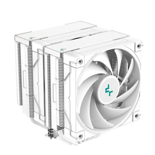 Deepcool AK620 WH High Performance Dual Tower CPU Air Cooler - White, 6 heatpipes, 2x 120mm FDB fans, Intel LGA 1700/AMD AM5 Support