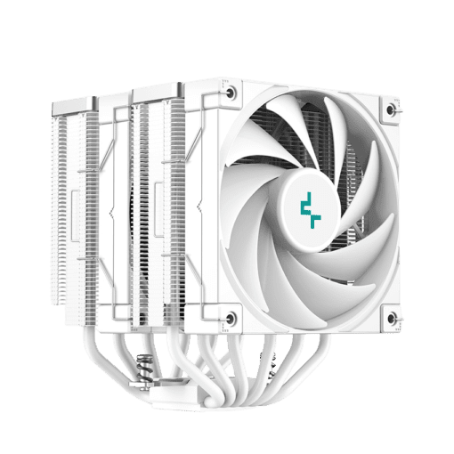 Deepcool AK620 WH High Performance Dual Tower CPU Air Cooler - White, 6 heatpipes, 2x 120mm FDB fans, Intel LGA 1700/AMD AM5 Support