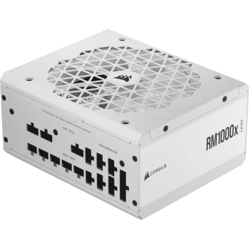 CORSAIR RMx Series RM1000x SHIFT WHITE PSU - 1000W, 80 Plus Gold, side cable interface, full modular