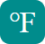 F temp icon white