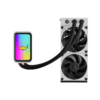 HYTE THICC Q60 Digital LCD Liquid CPU Cooler - White, Dual Pump, 240x52mm Radiator, 5 inch Ultraslim HD-Display 42 Pixel qRGB LEDs