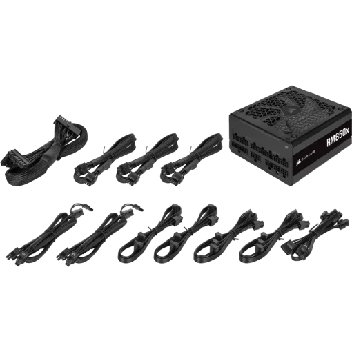 CORSAIR RMx Series RM850x (2024) PSU - 850W, 80 plus Gold, Full Modular, ATX 3.1 & PCIe 5.1