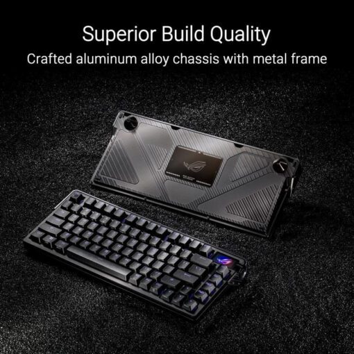 ASUS ROG Azoth Extreme Gaming Keyboard - NX Switch, 75 keys, Aluminum Case, 3 modes, Color OLED Touchscreen
