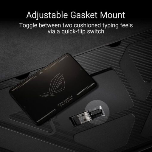 ASUS ROG Azoth Extreme Gaming Keyboard - NX Switch, 75 keys, Aluminum Case, 3 modes, Color OLED Touchscreen