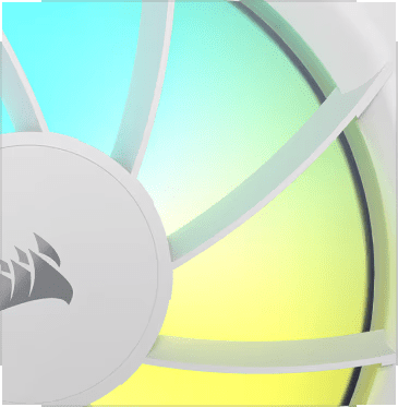 CORSAIR RS120 ARGB Triple Pack White (CO-9050185-WW) Fans - 3x120mm 2100RPM Static Pressure RGB Fan, Daisy Chain 4 Pin PWM, +5V ARGB Connections 25 Thumb 3 Air Guide ARGB WHITE